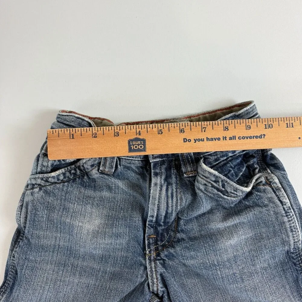 Gap Kids Boys Denim Carpenter Blue Jean Shorts 100% Cotton Size 7 Slim